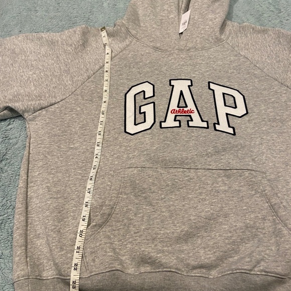 GAP Athletic Hoodie Sweatshirt Gray Size Large NWT - Picture 7 of 8